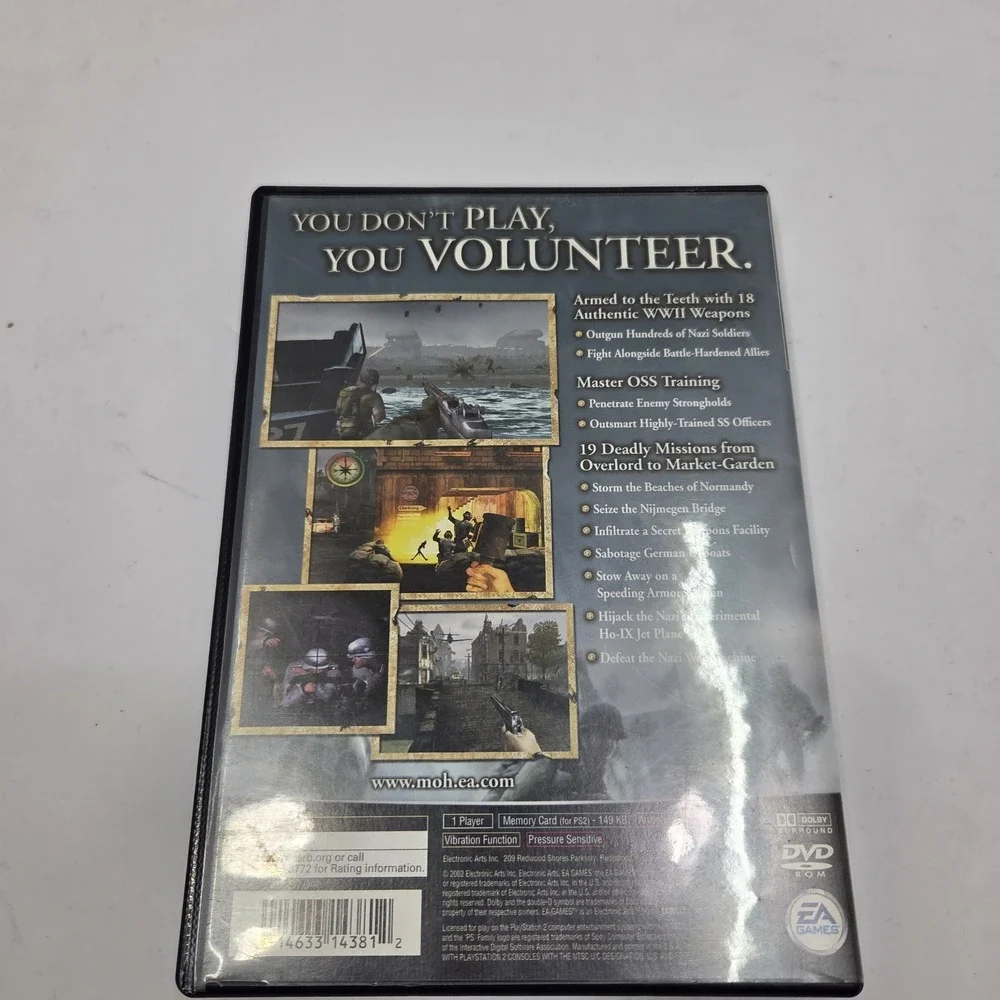 Medal of Honor Frontline Sony PlayStation 2 PS2 Black Label CIB Complete EA